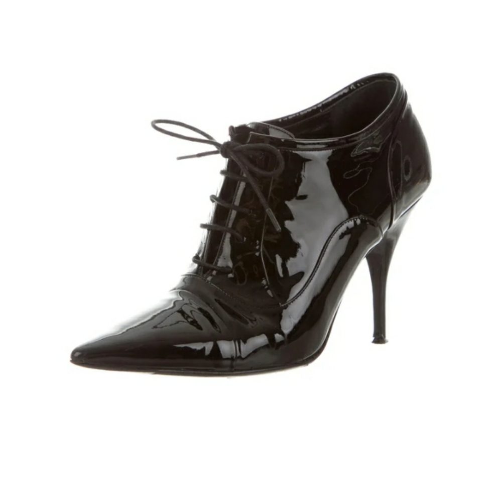 ❤️Valentino booties black patent leather size 10.5